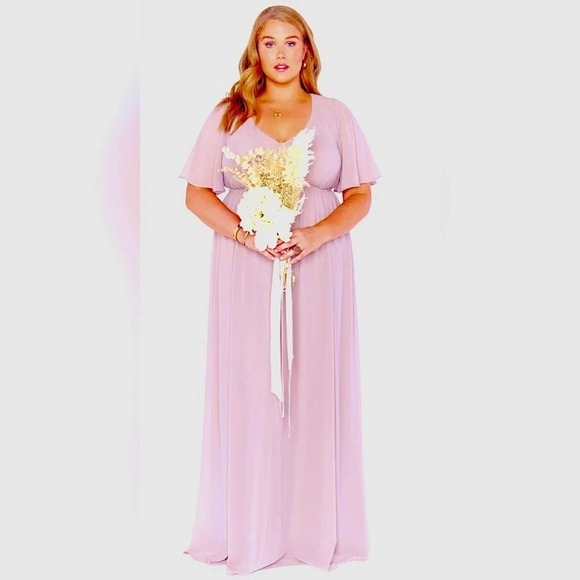Show Me Your Mumu Emily Empire Maxi Dress in antique rose size 3X - Picture 4 of 9